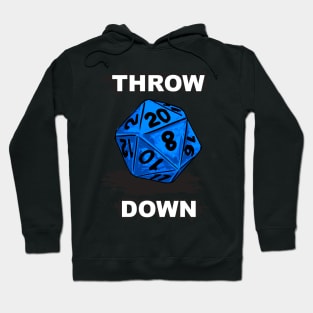 d20 Throw Down in Blue Hoodie